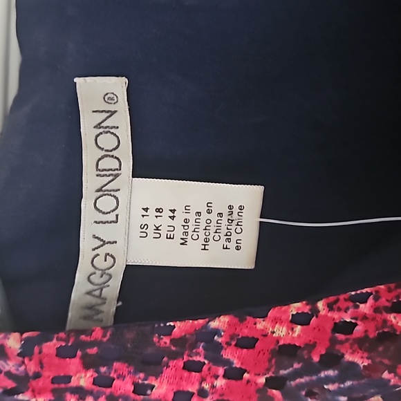 Maggy London Fit and Flare Dress Size 14 - Picture 2 of 5